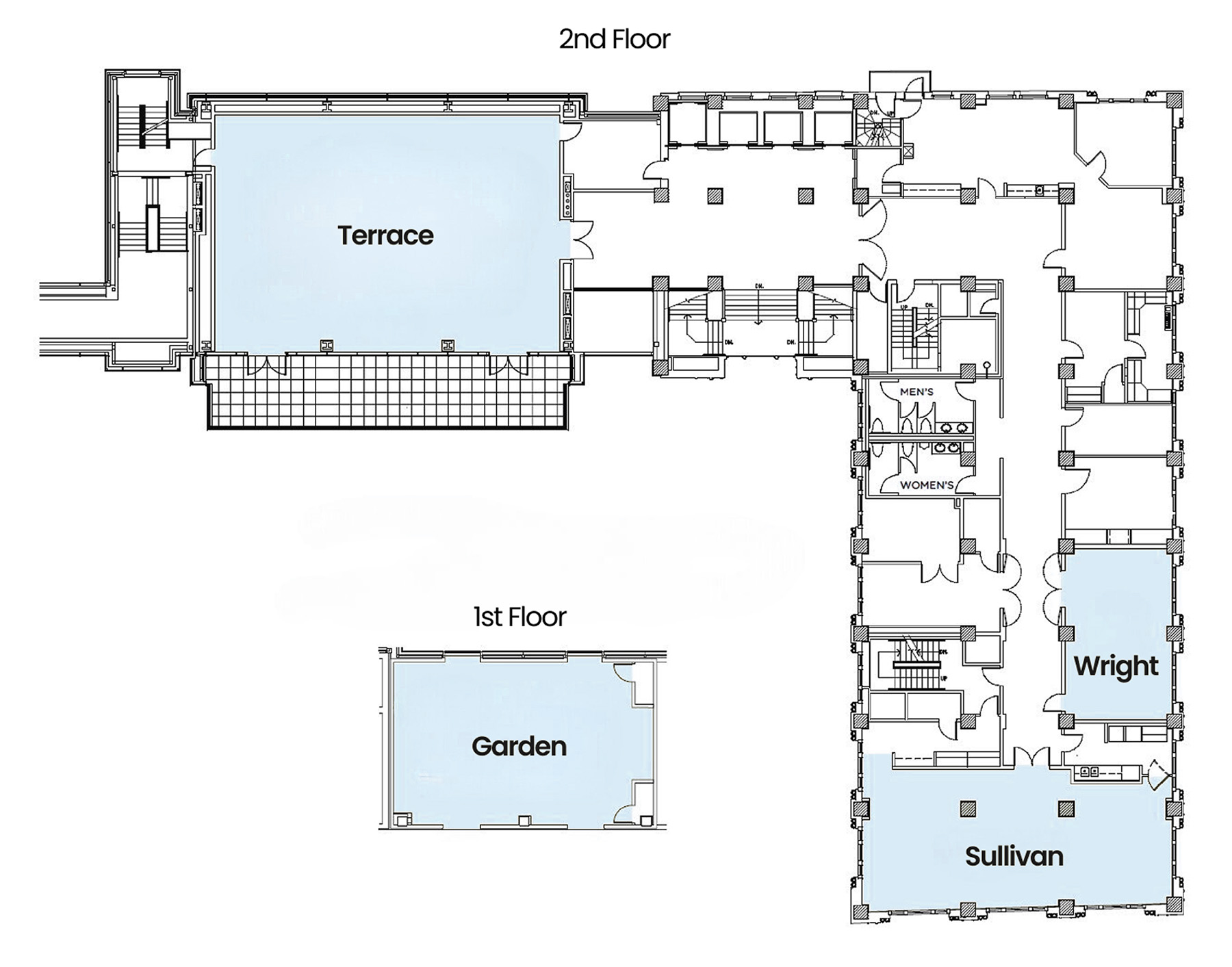 Colcord Hotel 2nd floor map